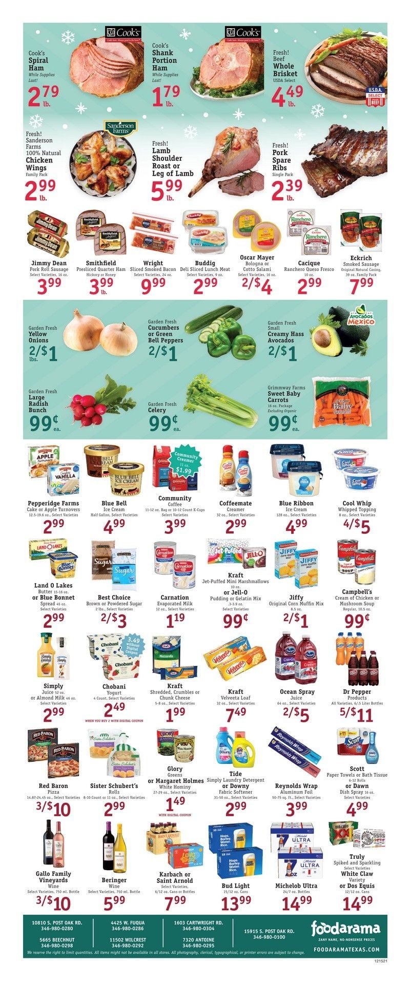 Foodarama Weekly Ad Dec 15 Dec 28, 2021