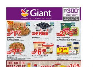 Giant Food Weekly Ad Dec 17 – Dec 25, 2021
