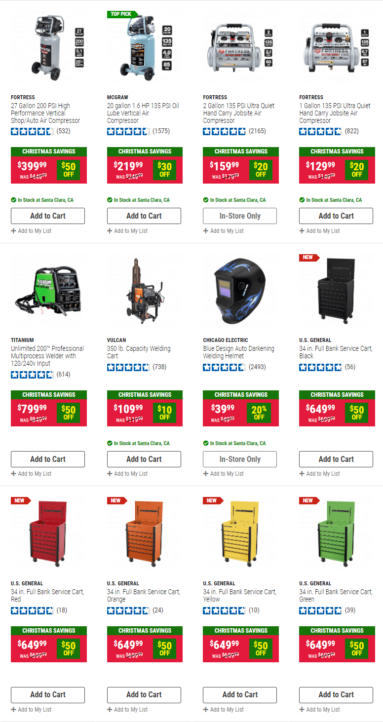 Harbor Freight Christmas Sale Dec 17 Dec 26, 2021