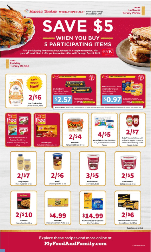 Harris Teeter Weekly Ad Dec 15 Dec 24, 2021 (Christmas Promotion