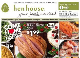 Hen House Weekly Ad Dec 15 – Dec 24, 2021
