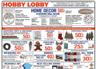 Hobby Lobby Weekly Ad Dec 06– Nov 11, 2021