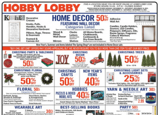 Hobby Lobby Weekly Ad Dec 12 – Dec 18, 2021