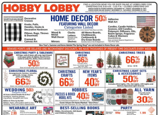 Hobby Lobby Weekly Ad Dec 19 – Dec 25, 2021