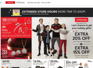 JCPenney Weekly Ad Dec 20 – Dec 24, 2021