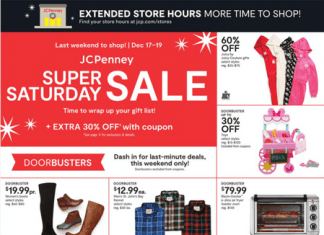 JCpenny Flyer Sale Dec 17 – Dec 19, 2021