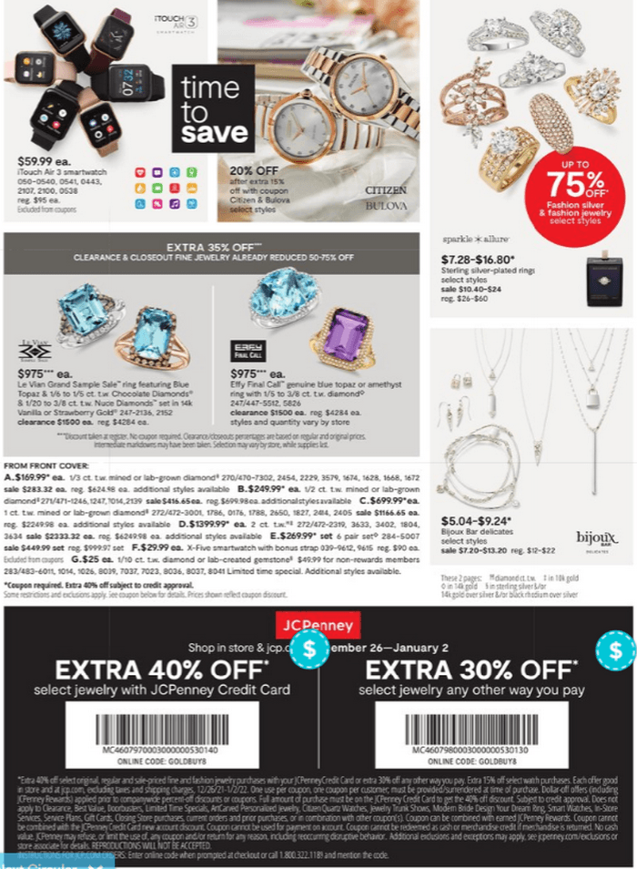 JCpenny After Christmas Sale Dec 26, 2021 Jan 02, 2022