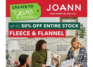 Jo-Ann Weekly Ad Dec 09 – Dec 24, 2021