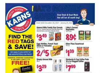 Karns Quality Foods Monthly Ad Dec 28, 2021 – Jan 24, 2022