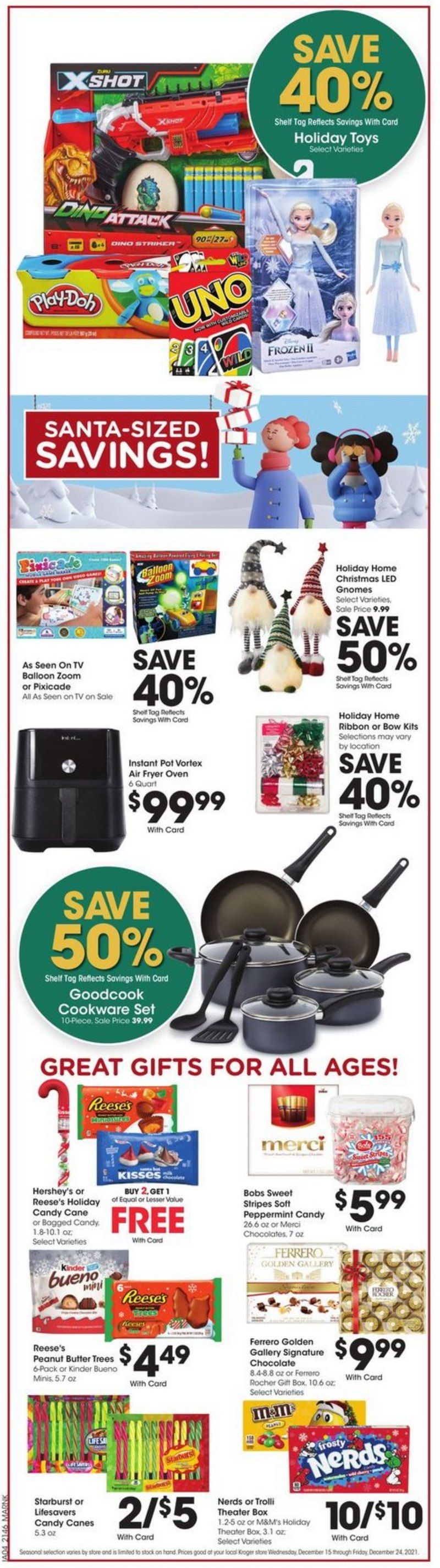 Kroger Weekly Ad Dec 15 Dec 28, 2021 (Christmas Promotion Included)