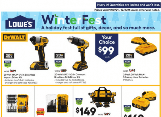 Lowe’s Weekly Ad Dec 02 – Dec 08, 2021