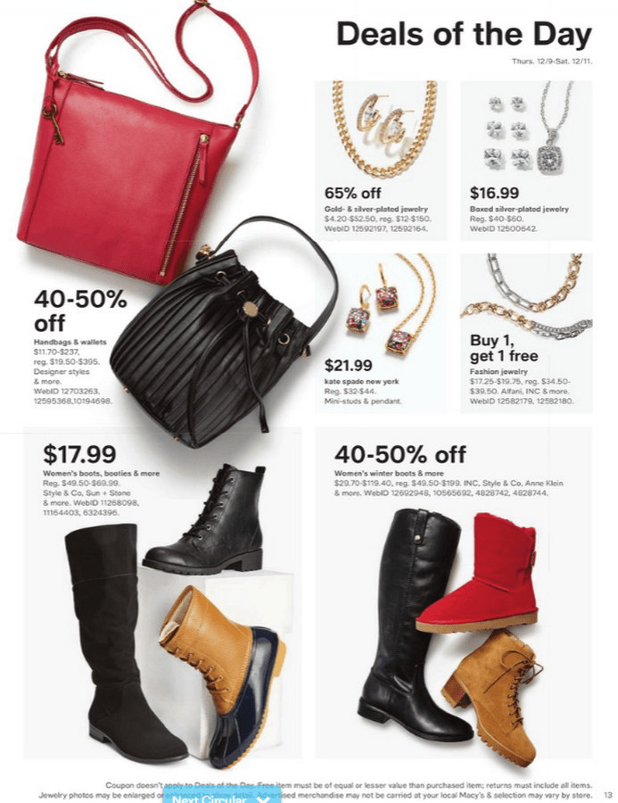 Macy's Flyer Sale Dec 09 Dec 11, 2021