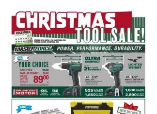 Menards Christmas Tool Sale Dec 10 – Dec 24, 2021