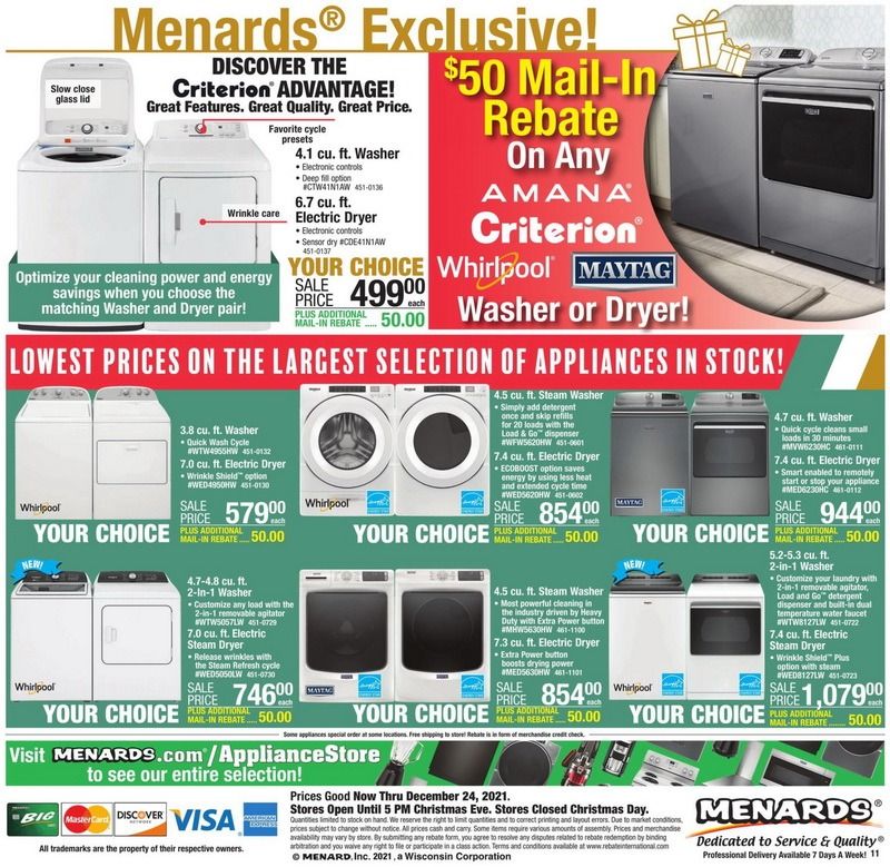 Menards Last Minute Gift Sale Dec 17 Dec 24, 2021 (Christmas Promotion Included)