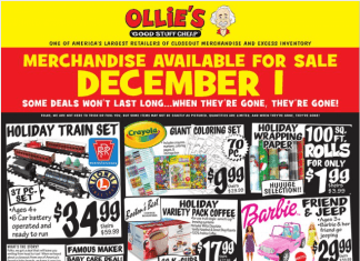 Ollie’s Weekly Ad Dec 02 – Dec 07, 2021