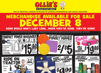 Ollie’s Weekly Ad Dec 08 – Dec 15, 2021