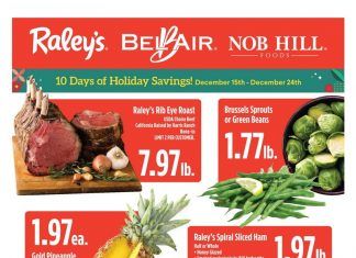 Raley’s Supermarkets Weekly Ad Dec 15 – Dec 24, 2021