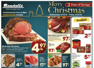Randalls Weekly Ad Dec 22 – Dec 24, 2021 (Christmas Sale Included)