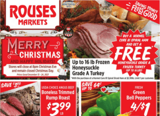 Rouses Weekly Ad Dec 15 – Dec 24, 2021 (Christmas Promotion Included)