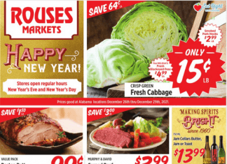 Rouses Weekly Ad Dec 26 – Dec 29, 2021