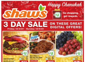 Shaw’s Weekly Ad Dec 03 – Dec 09, 2021