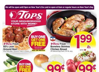 Tops Weekly Ad Dec 26 – Jan 01, 2022