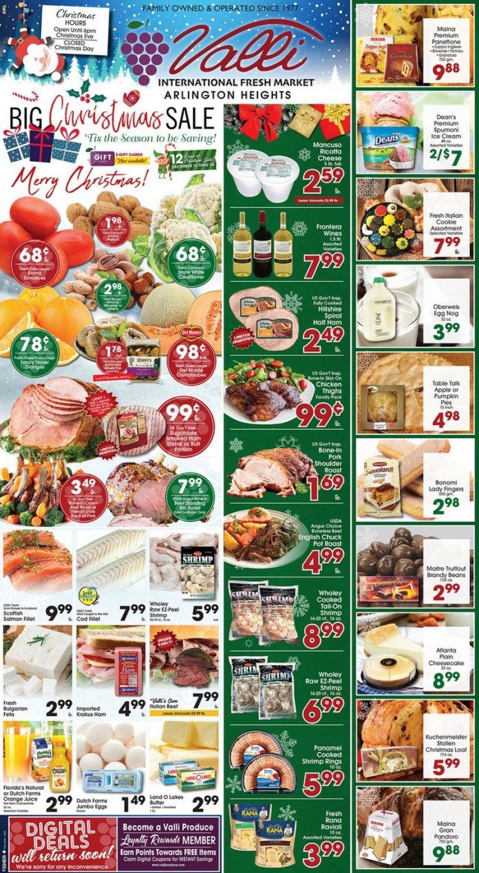 Valli Produce Weekly Ad Dec 15 Dec 26, 2021