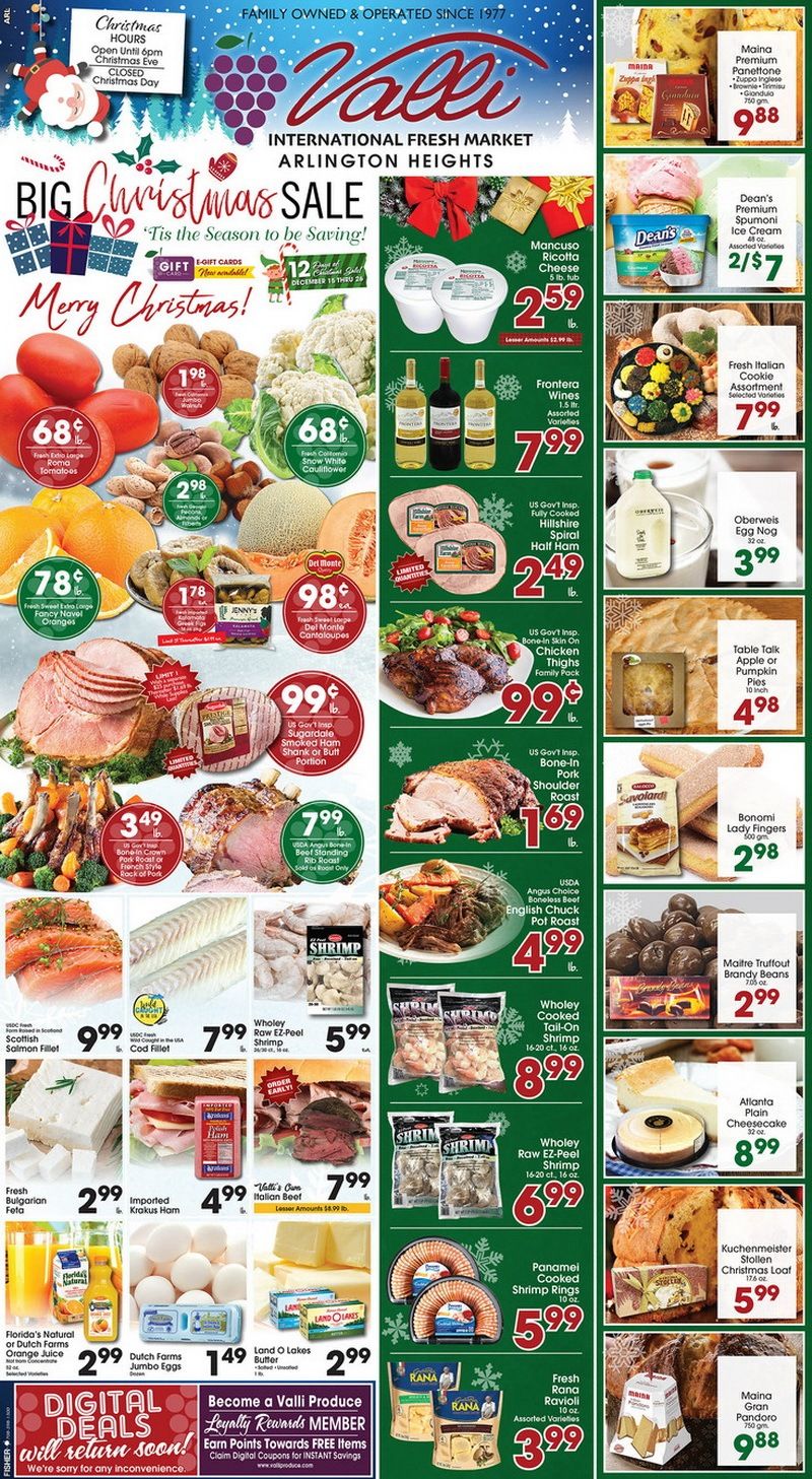Valli Produce Weekly Ad Dec 15 Dec 26, 2021