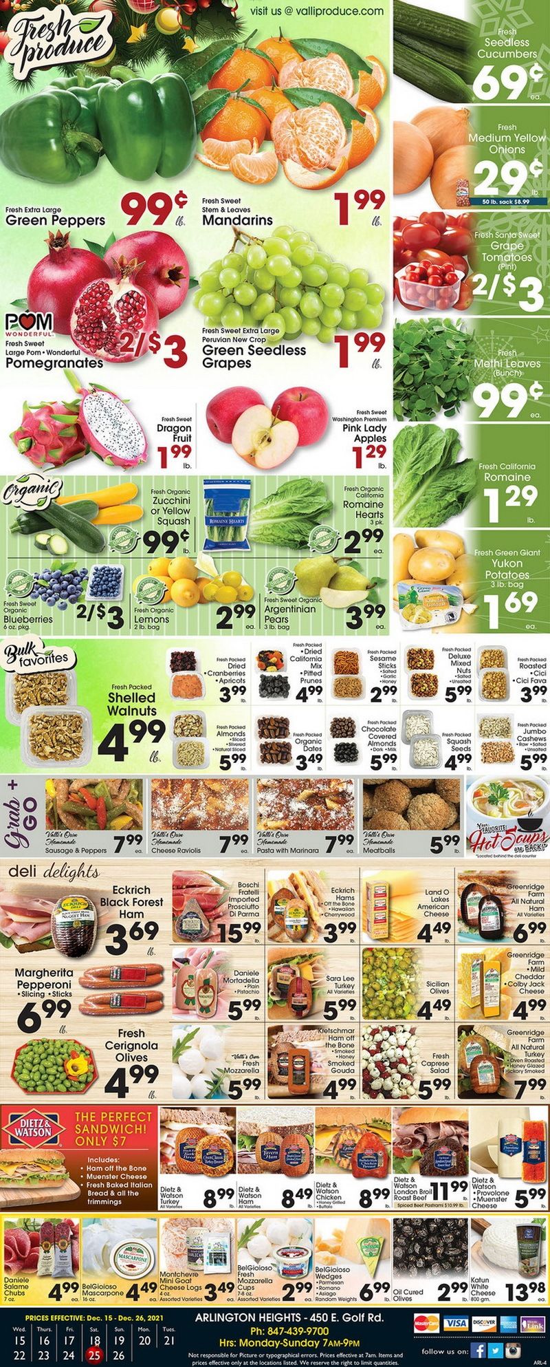 Valli Produce Weekly Ad Dec 15 Dec 26, 2021