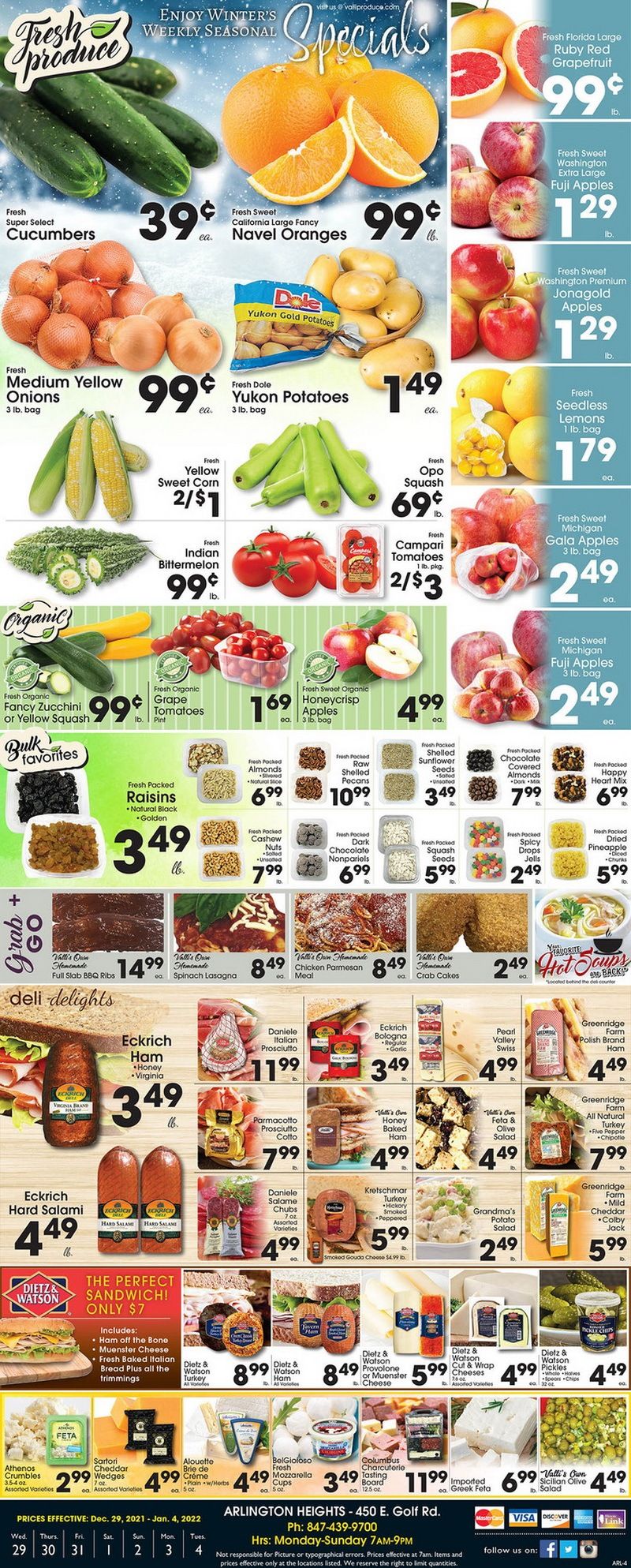 Valli Produce Weekly Ad Dec 29, 2021 Jan 04, 2022