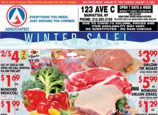 Associated Supermarkets Weekly Ad Jan 07 – Jan 13, 2022