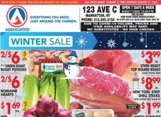 Associated Supermarkets Weekly Ad Jan 21 – Jan 27, 2022