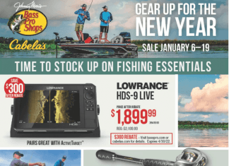 Bass Pro Shops New Year Flyer Sale Jan 06 – Jan 19, 2022