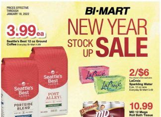 Bi-Mart Weekly Ad Jan 04 – Jan 18, 2022