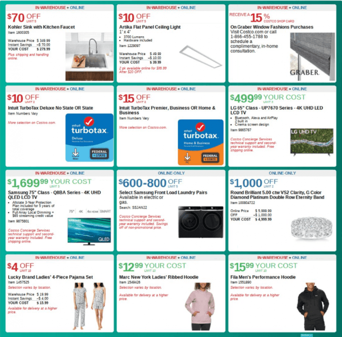 Costco Monthly Ad Dec 29, 2021 Jan 23, 2022