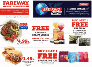 Fareway Weekly Ad Jan 25 – Jan 29, 2022