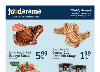 Foodarama Weekly Ad Jan 19 – Jan 25, 2022