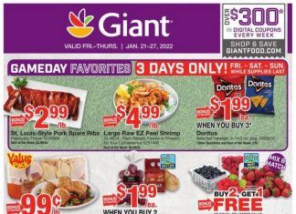 Giant Food Weekly Ad Jan 21 – Jan 27, 2022 (Lunar New Year Promotion Included)