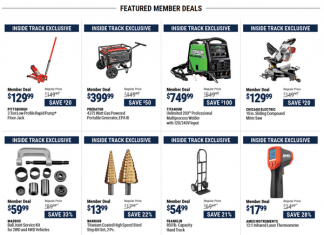 Harbor Freight Inside Track Member Deals Now Thru Feb 03, 2022