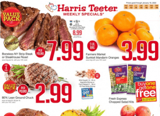 Harris Teeter Weekly Ad Jan 12 – Jan 18, 2022