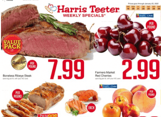 Harris Teeter Weekly Ad Jan 19 – Jan 25, 2022