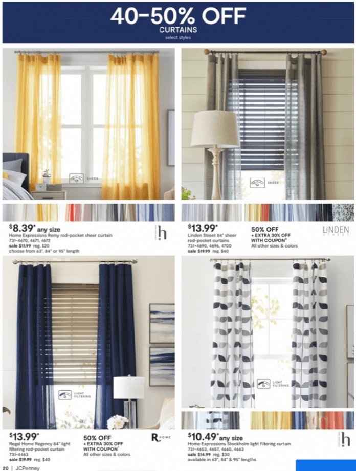 JCPenney President Day Home Sale