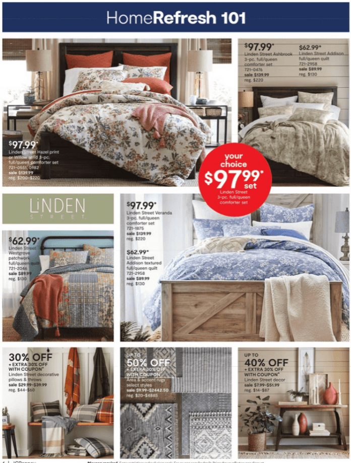 JCPenney President Day Home Sale