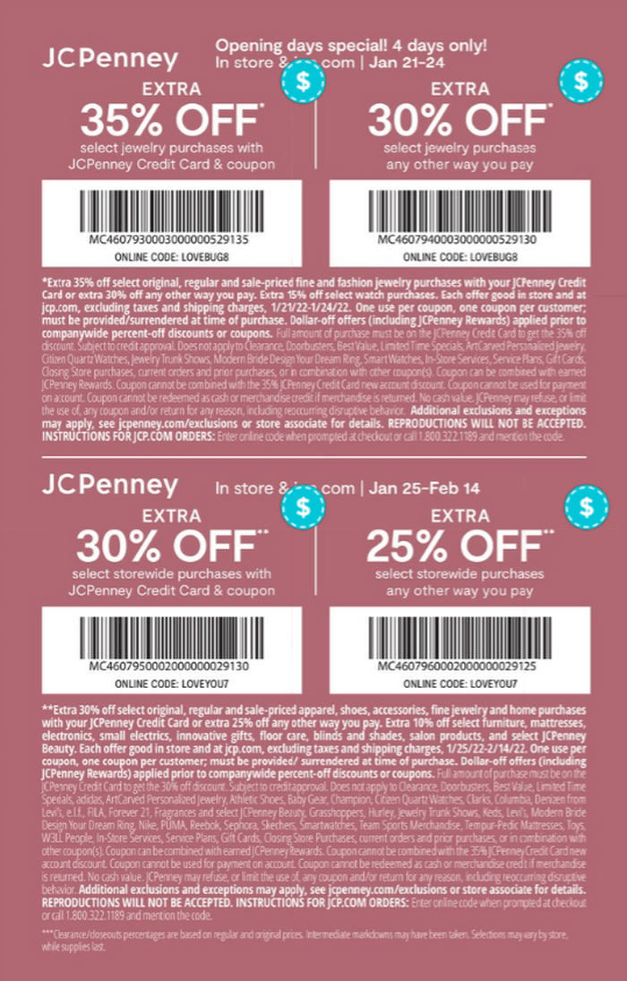 JCPenney Jewelry Ad Sale Jan 21 Feb 14, 2022