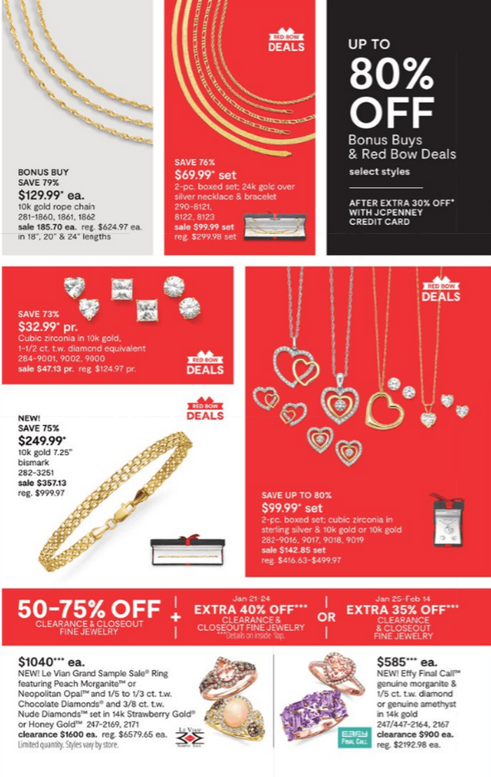 JCPenney Jewelry Ad Sale Jan 21 Feb 14, 2022