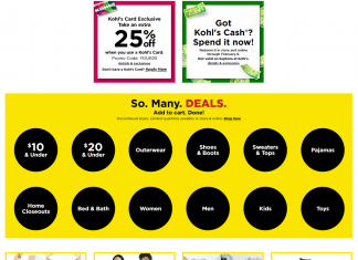 Kohl’s Coupon Sale Until Feb 05, 2022