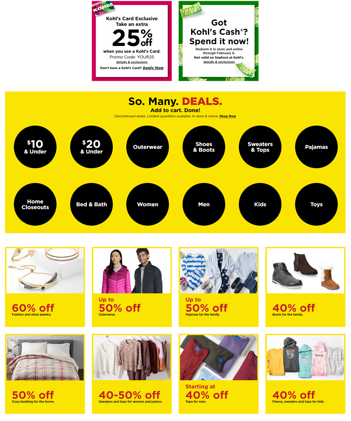 Kohl's Coupon Sale Until Feb 05, 2022