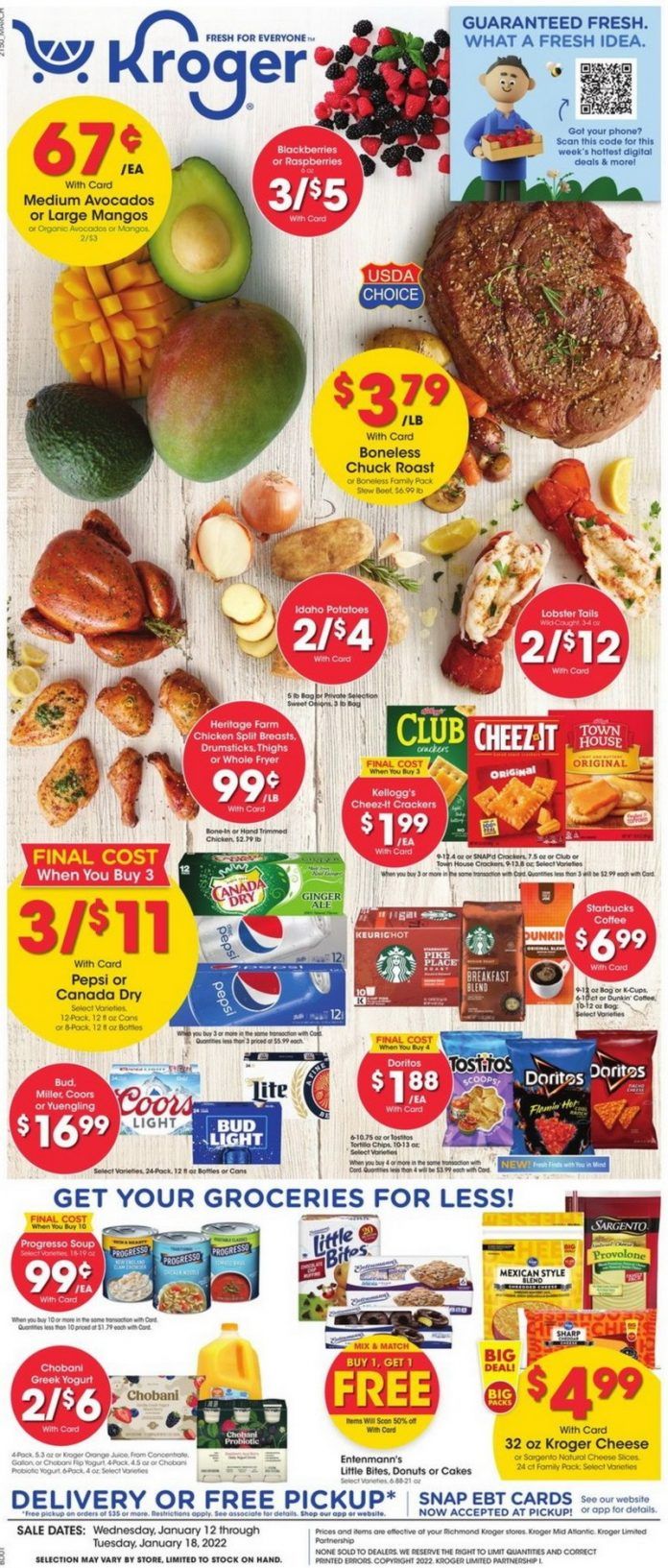 Kroger Weekly Ad Jan 12 Jan 18, 2022 (Valentine's Day Promotion Included)