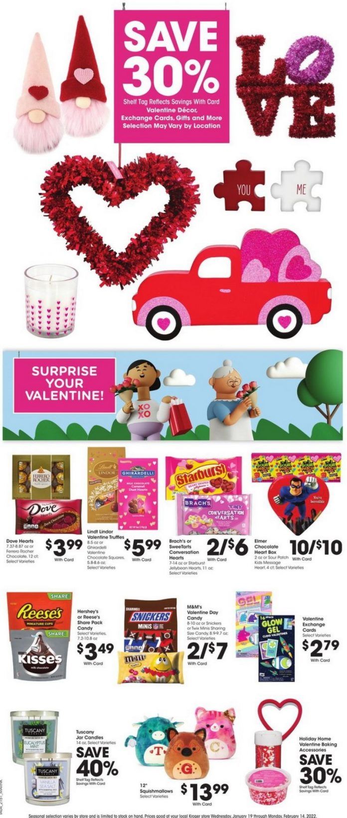 Kroger Weekly Ad Jan 19 Jan 25, 2022 (Valentine's Day Promotion Included)