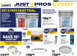 Lowe’s Weekly Ad Jan 17 – Jan 28, 2022